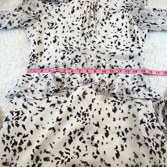 🛑 SOLD🛑SOLD🛑SOLD🛑SOLD🛑SOLD🛑SOLD🛑    Sam Edelman white black ruffle  dress - Picture 12 of 16